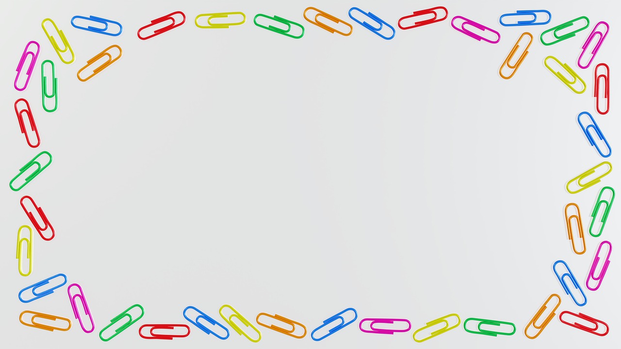 Download Paper Clips, Decoration, Frame. RoyaltyFree Stock