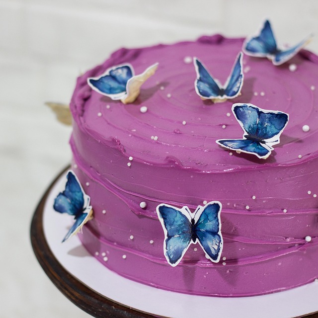 Free Cake Butterflies photo and picture