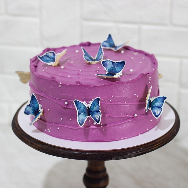 Free Cake Butterflies photo and picture