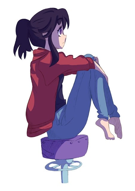 Free Girl Sadness illustration and picture
