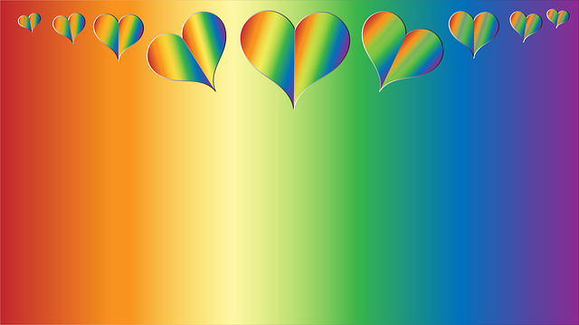 Free hearts proudly equality vector