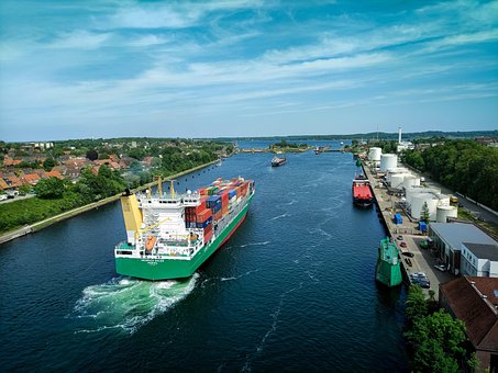 Free Northeast Sea Canal Container photo and picture