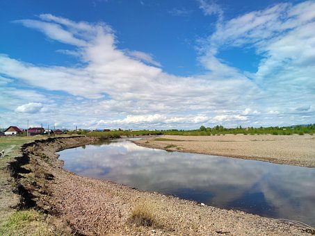 Himmel, Speilbilde, Elven, Lake, Natur