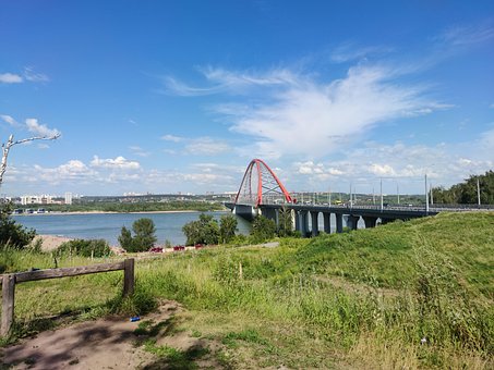 Bridge, Himmel, Sommer, By, Arkitektur
