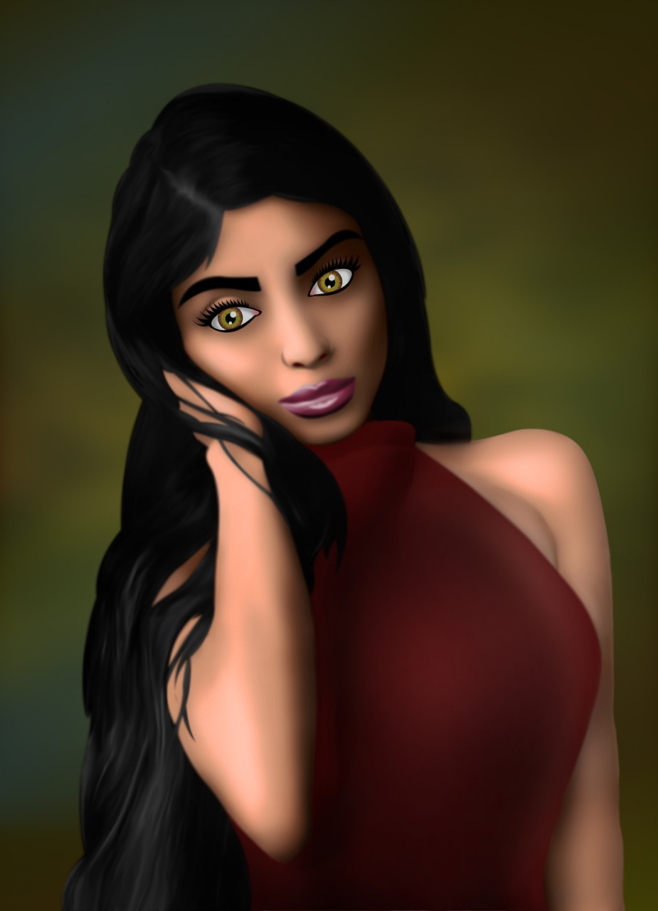 Download Digital Painting Digital Art Portrait Royalty-Free Stock