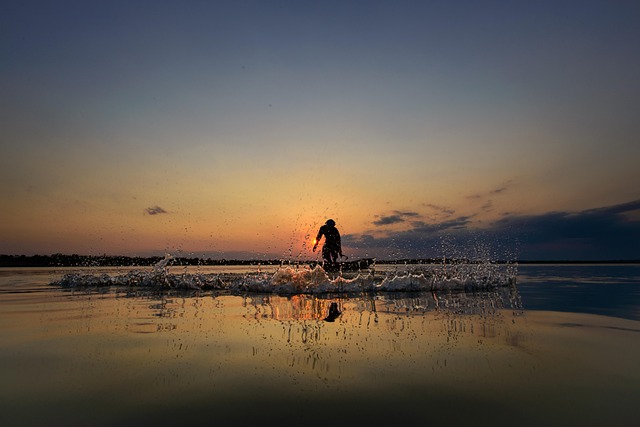 Free Man Fishing photo and picture