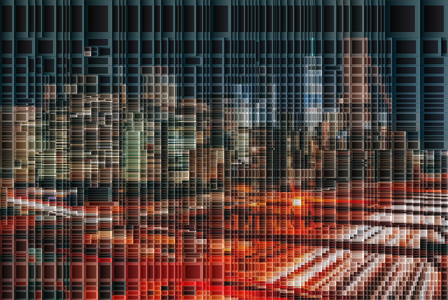 Free new york city abstract geometric vector