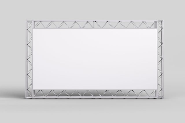 Free billboard frame mockup illustration