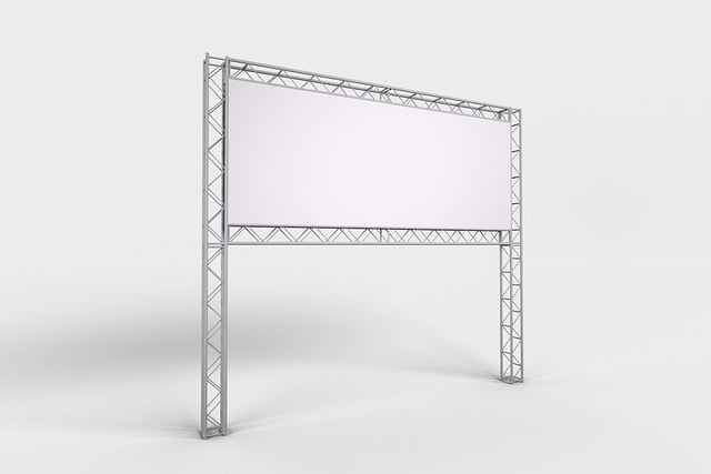 Free billboard frame mockup illustration