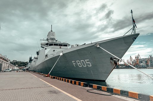 Kriegsschiff, Schiff, Hafen, Marine
