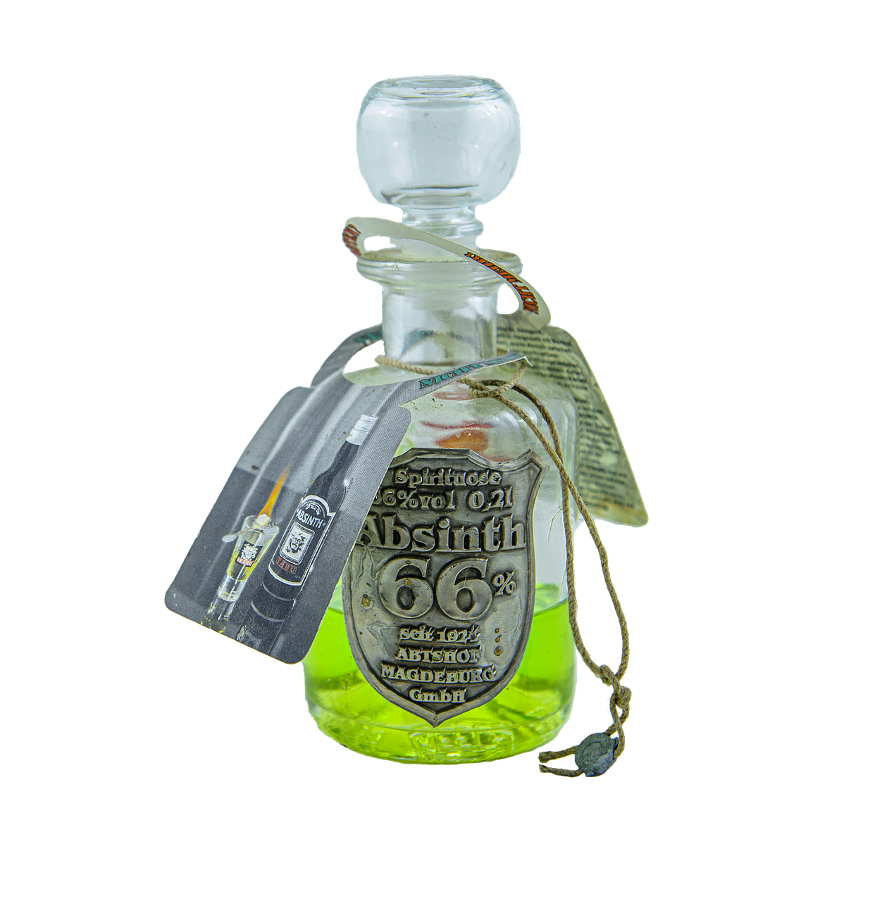 Download Absinthe, Bottle, Alcohol. RoyaltyFree Stock Illustration