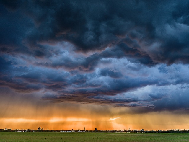 Free Rain Sunset photo and picture