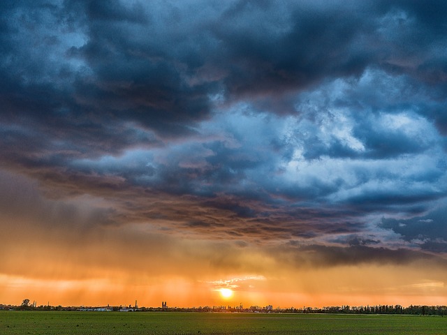 Free Rain Sunset photo and picture