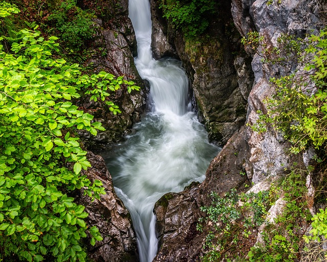 Водопад, Ручей, Альпийский, Камень