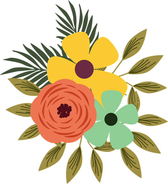 Free Flowers Bouquet illustration and picture
