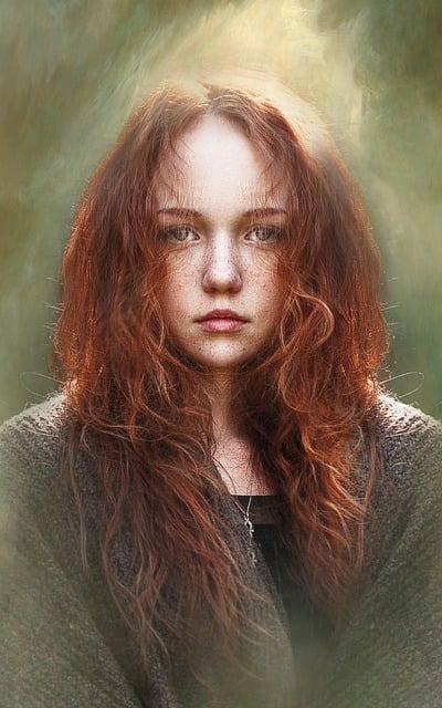 Free woman girl redhead illustration