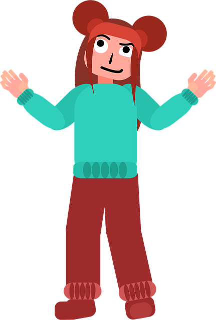 Free girl thinking motivation vector