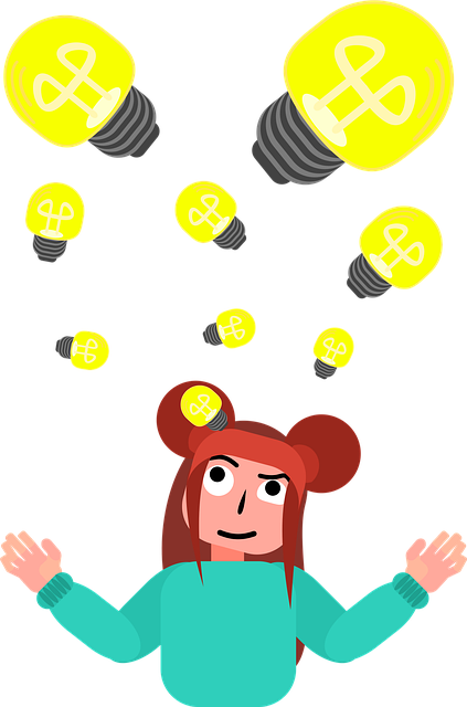 Free girl ideas thinking vector