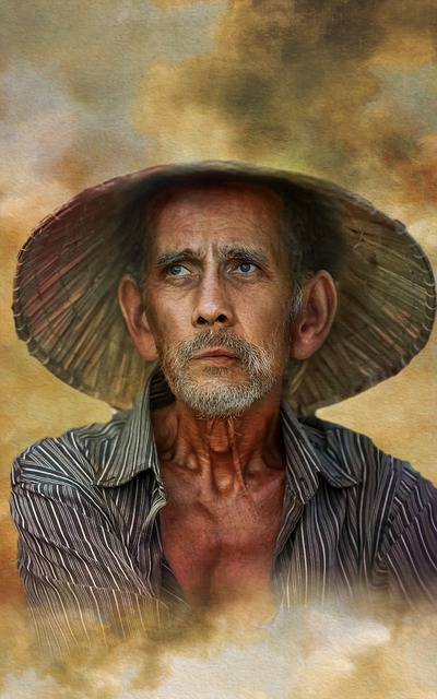 Free elderly portrait man illustration