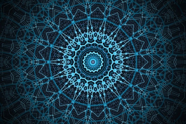 Free rosette mandala background illustration
