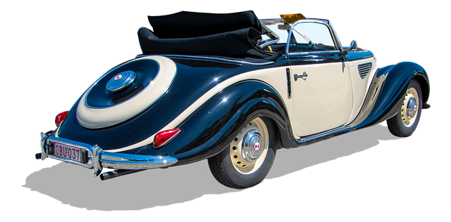 Free car convertible vintage illustration