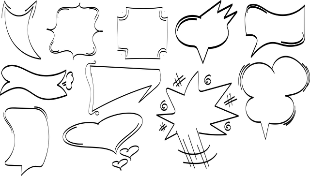 Free speech balloons chat comic vector