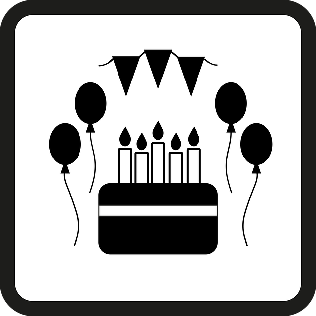 Free Birthday Cake Balloons vector and picture
