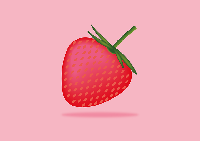 Free strawberry background fruit illustration
