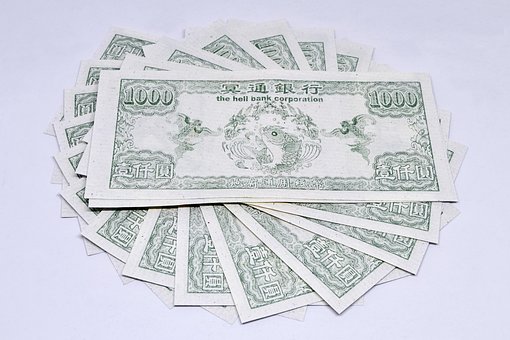 Chinesisch, Hölle Geld, Papierangebot