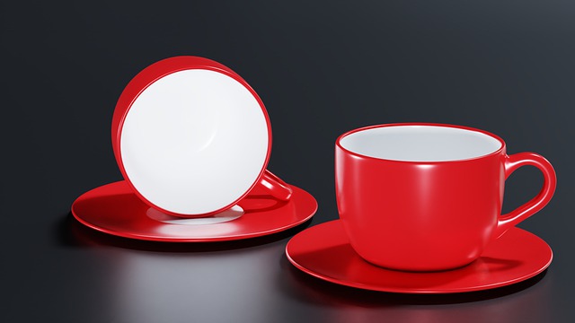 Free cup coffee tableware illustration