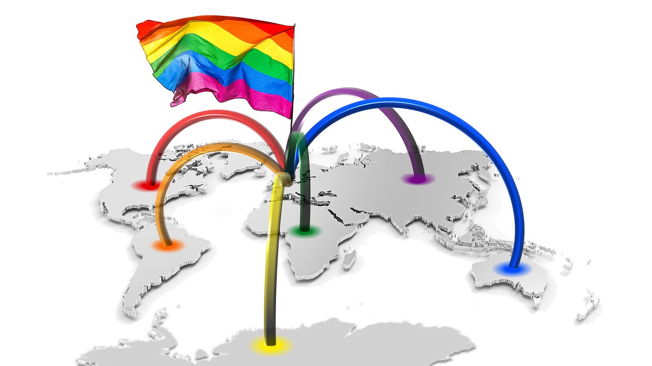 Drapeau Arc En Ciel Carte Du Monde - Image gratuite sur Pixabay