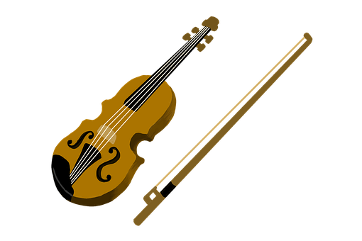 Free Violin Fiddlestick illustration and picture