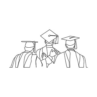 Free Graduation Graduates illustration and picture