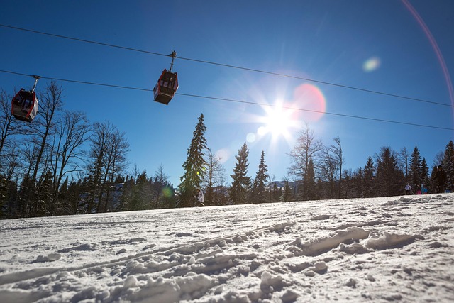 Free Ski Resort Cable Car photo and picture