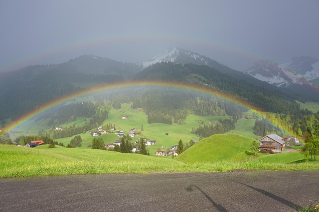 Free Rainbow Rain photo and picture