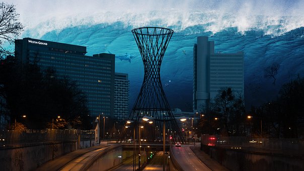 Free City Tsunami photo and picture