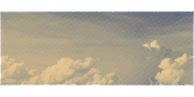 Skyer, Halvtone, Himmel, Bi Hetro