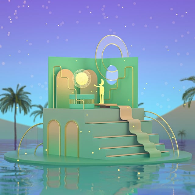 Free moon fantasy fairy tale illustration