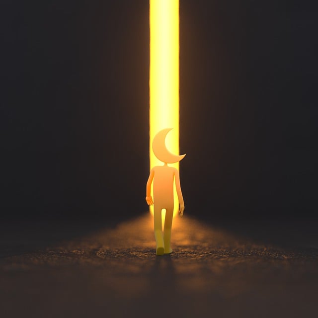 Free moon road pathway illustration
