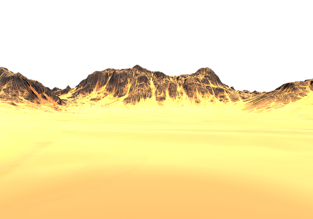 Free desert sand mountains illustration