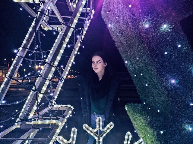 Free Young Woman Night photo and picture