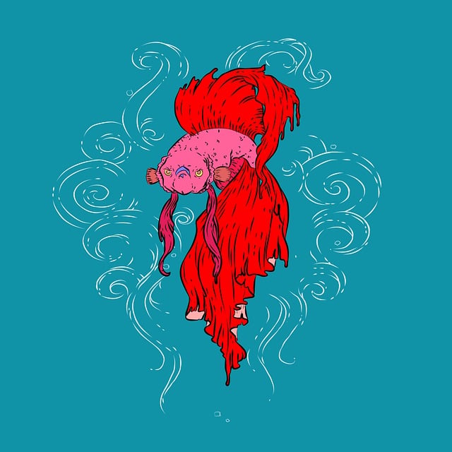 Download free HD stock image of Betta Fish Fighting Fish Free betta fish fighting fish fish illustration