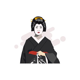 Free Lady Geisha illustration and picture
