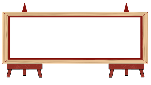 Free easel frame board illustration