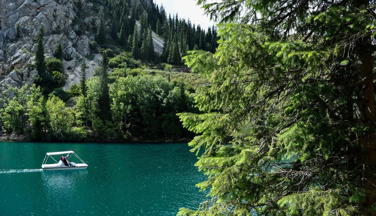 Lake Boat Mountains Free photo on Pixabay Pixabay