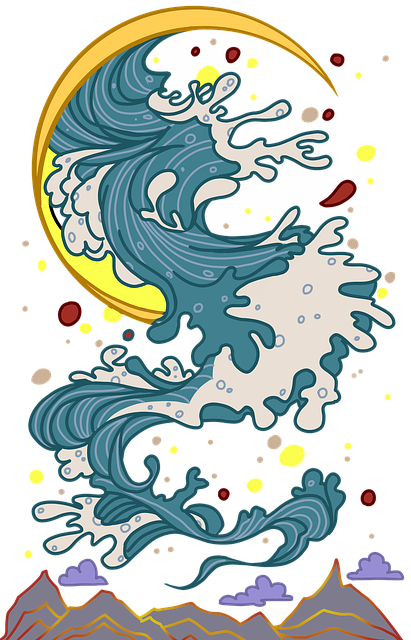 Free Wave Island illustration and picture