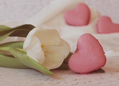 Free Macaron Heart photo and picture