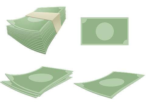 Geld, Kasse, Banknoten, Rechnungen