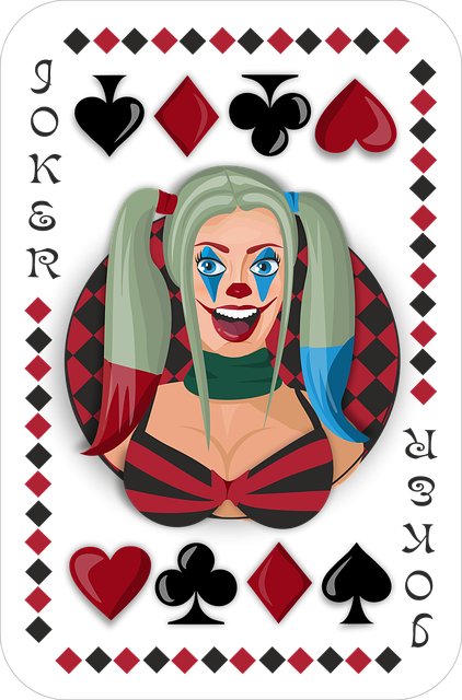 Free card joker harley quinn illustration