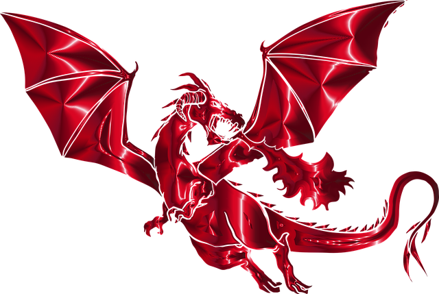Free dragon mythical creature vector